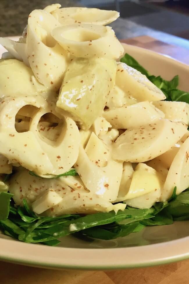 This refreshing Hearts of Palm and Artichoke Salad is ready in 5 minutes!