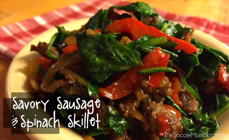 Simply Delicious Sausage & Spinach Skillet