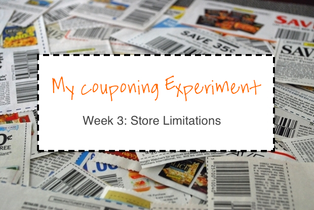 text graphic: my couponing experiment