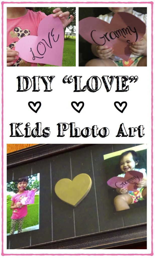 DIY Love Kids Photo Art