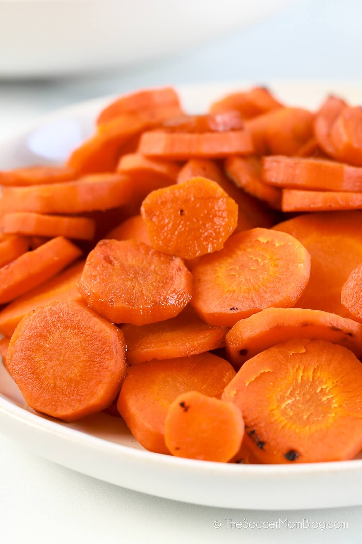 plate of glazed carrots