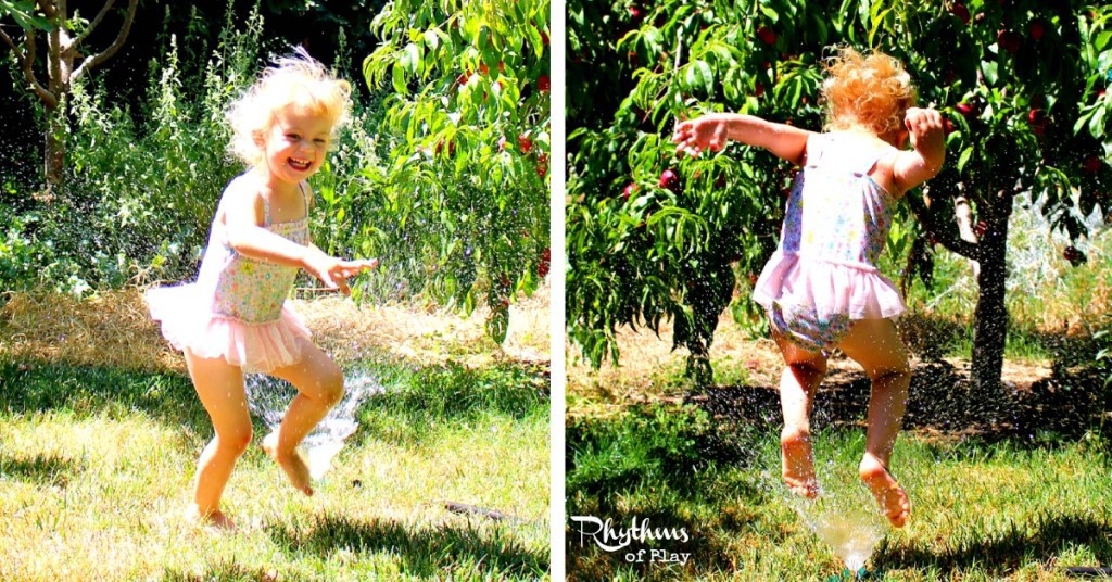Water-wise sprinkler play