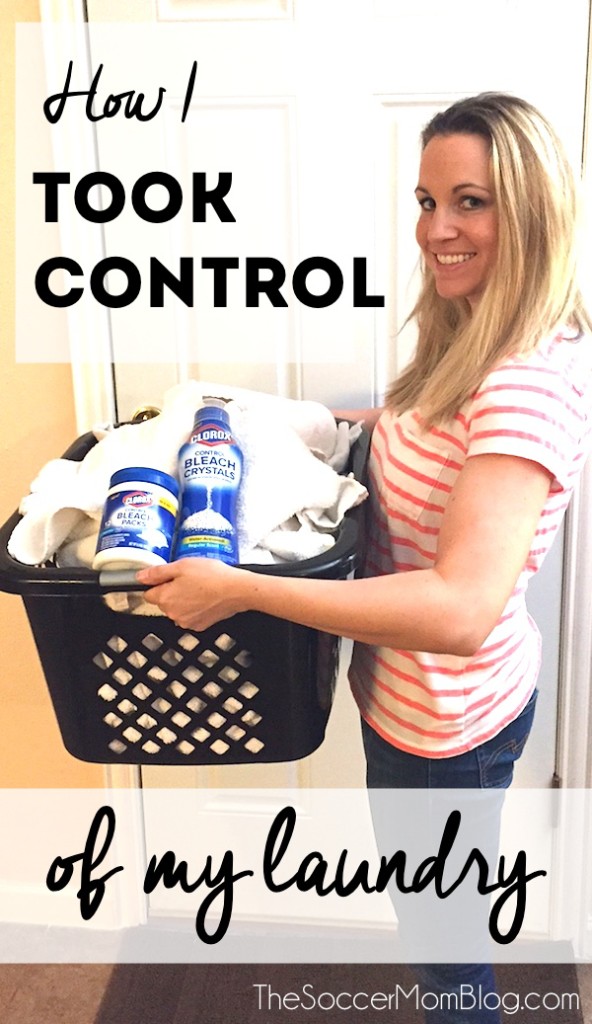 With these three simple changes I took control of my laundry and stopped letting it stress me out! #TotalBleachControl #ad