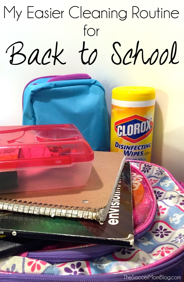 Try these simple cleaning hacks for an easier Back to School cleaning routine! #BacktoClean #ad