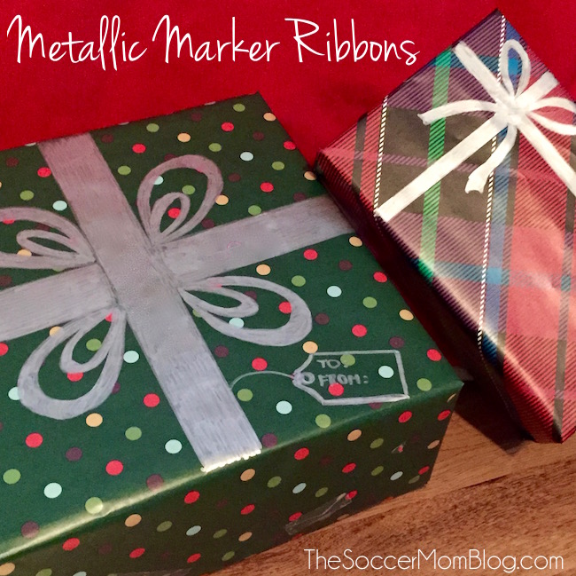 A super easy Christmas gift wrapping technique!! It saves time, money, and is less wasteful than buying a bunch of wrapping supplies that only get thrown away.