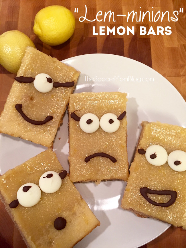 Celebrate the Minions movie Blu-Ray/DVD release at Target with this delicious "Lem-minions" Gluten Free Lemon Bars recipe the whole family will love!