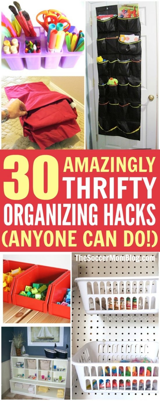 Getting the house in order doesn't have to be a chore! These are the best, easiest, and thriftiest organization hacks from around the web!