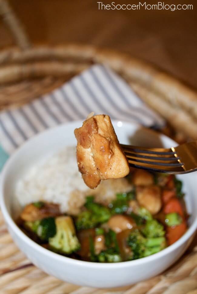 The perfect weeknight dinner! This sweet soy glazed chicken and broccoli recipe is easy, fresh, and delicious. It is sure to be a new favorite!