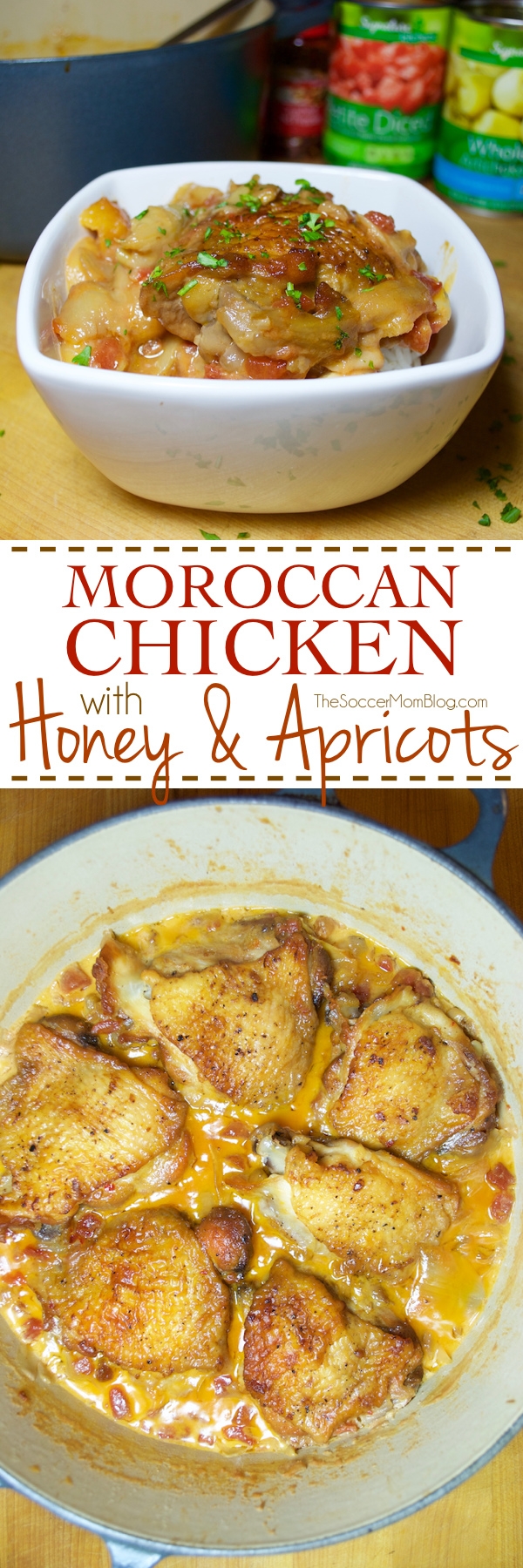 Rich Moroccan Chicken stew is the perfect mix of sweet, savory, & spicy! Recreate a favorite traditional dinner at home with this surprisingly easy recipe.