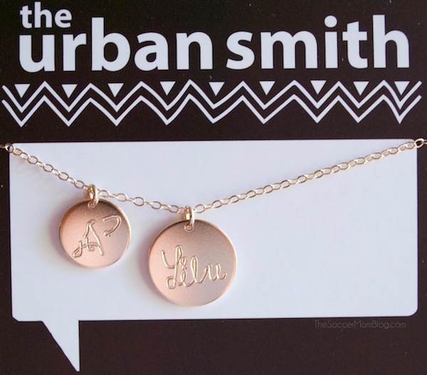 Absolutely stunning!! This gorgeous 14K gold handwriting necklace is personalized with your child's own signature -- a must-have for stylish moms!