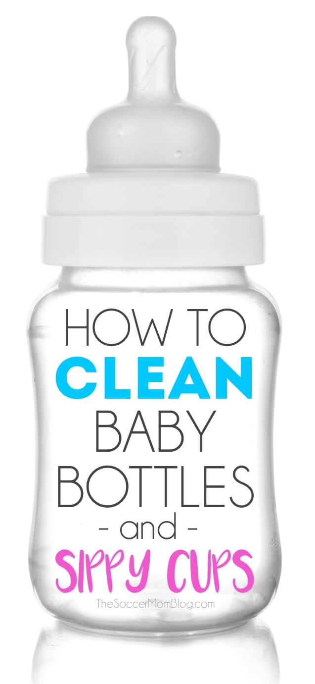 Get the run-down on common methods to clean baby bottles and sippy cups. What's the easiest way to prevent mold? How often should you sterilize?