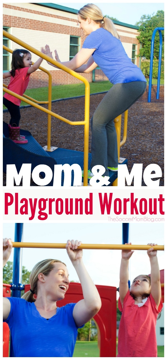 You CAN find time as a busy mom for exercise! Beat boredom and teach your children positive habits with this fun playground workout for all fitness levels!