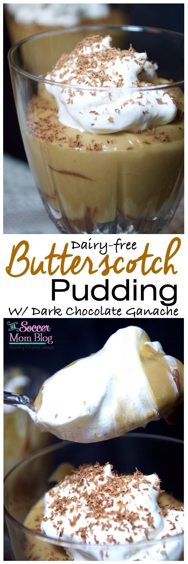 Luscious, creamy butterscotch pudding layered over rich dark chocolate ganache...wait...you said it's dairy-free?! An absolutely gorgeous dessert recipe!