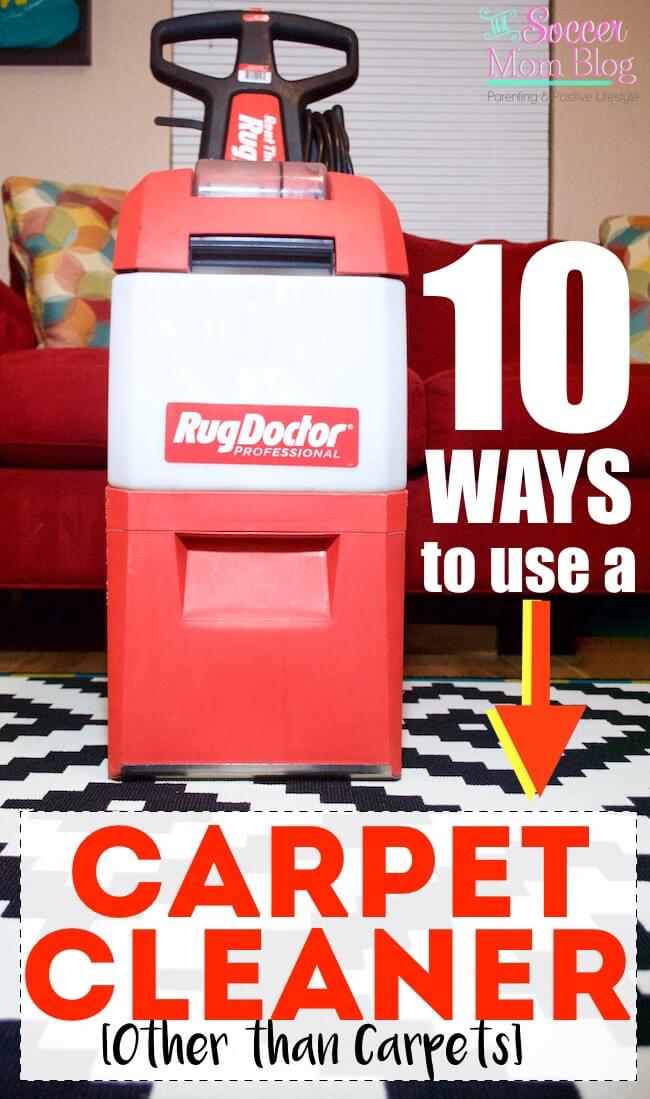 I had no idea that you could use a carpet cleaner on all of these things! I also had no idea just how dirty our house really was!