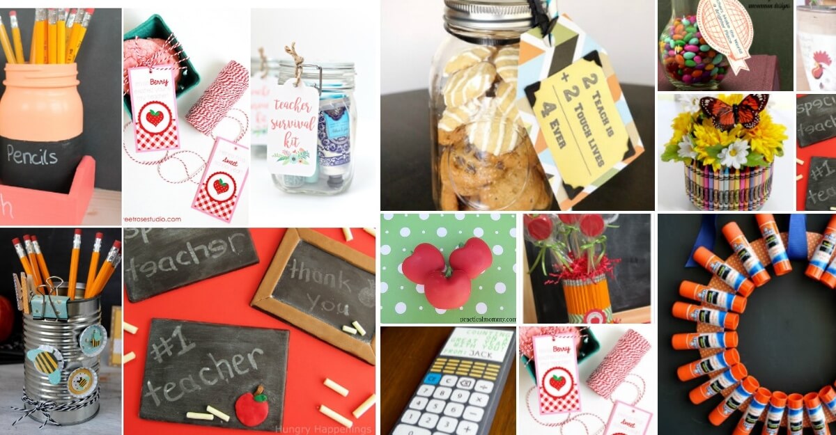 Show your favorite educator just how special they are! 30 of the cutest, cleverest, and most useful DIY teacher appreciation gifts - EASY and frugal!