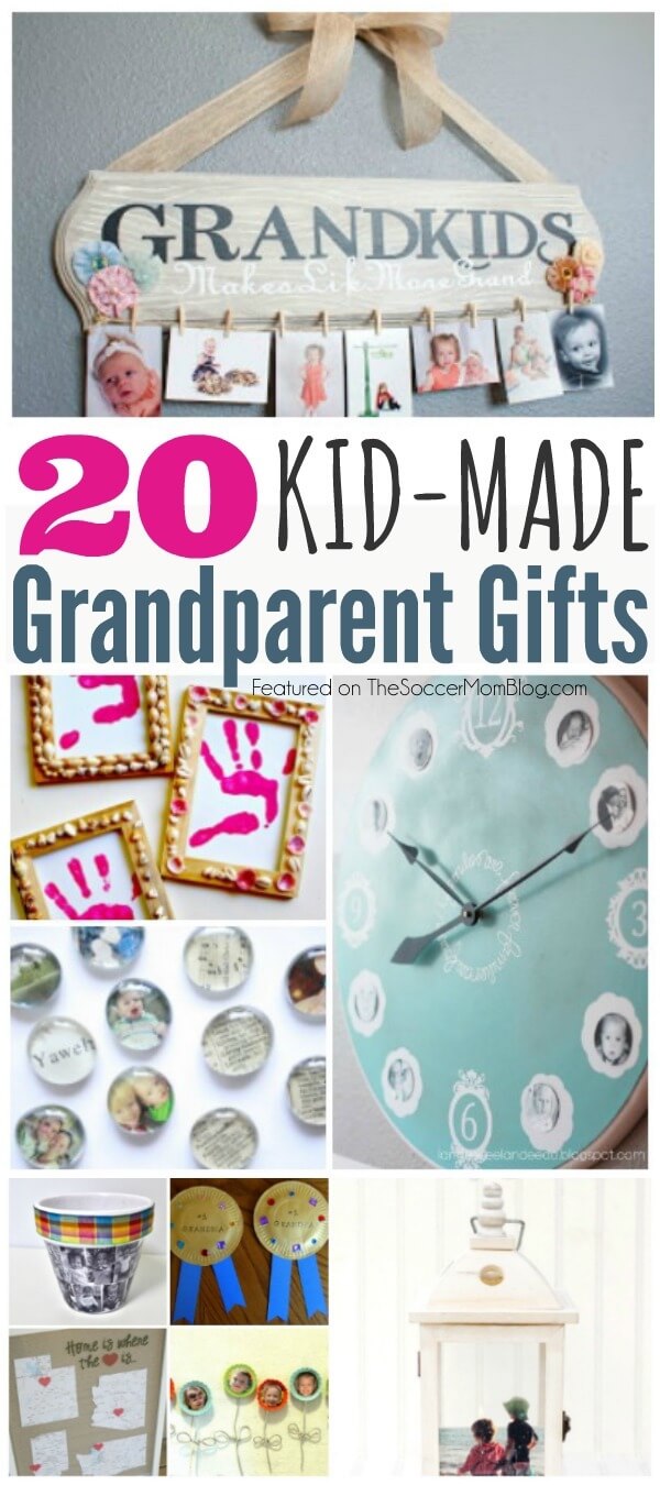Finding meaningful grandparent gifts can be a challenge...so why not make them instead! These meaningful DIY kid-made crafts will be treasured forever!