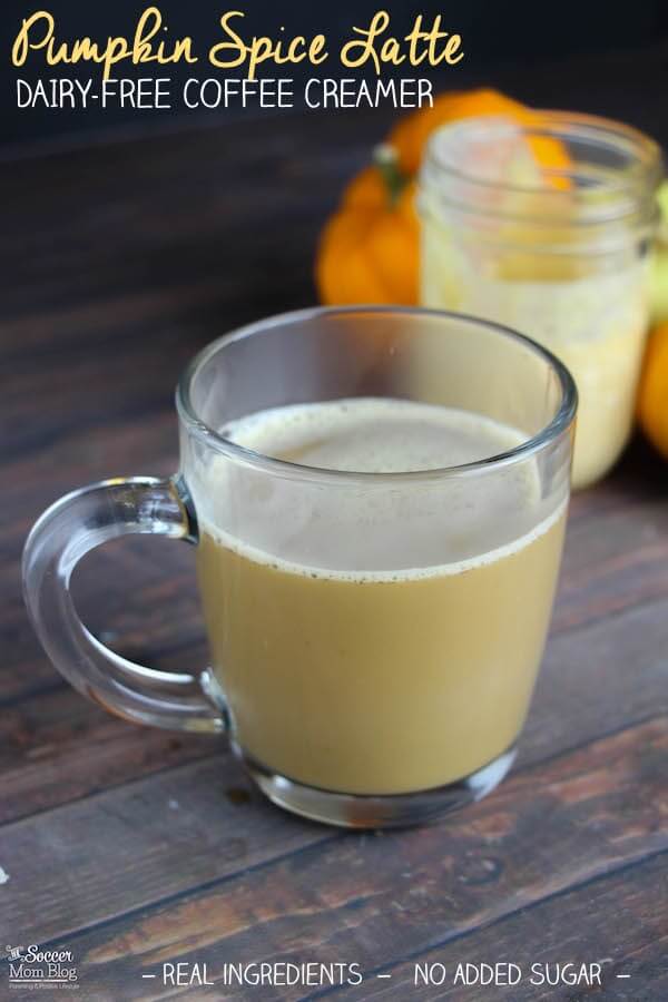 A healthy version of an all-time Fall favorite: Dairy Free Pumpkin Spice Latte made with rich coconut milk. EASY, one-step recipe!