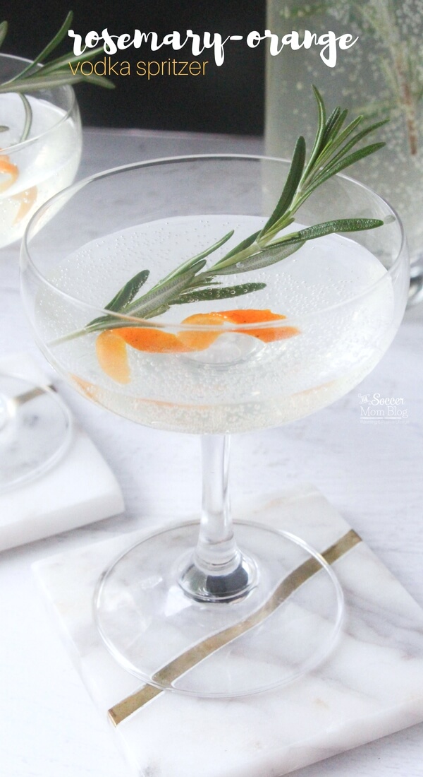 Move over Mimosas! This Rosemary Orange Vodka Spritzer is the new fizzy "IT" drink in town! A refreshing brunch or holiday cocktail with only 3 ingredients.