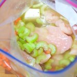 This freezer chicken soup couldn't be easier! Prep in 5 minutes, freeze, and you've got a fast, hearty, and healthy dinner in a busy day! Click for video!