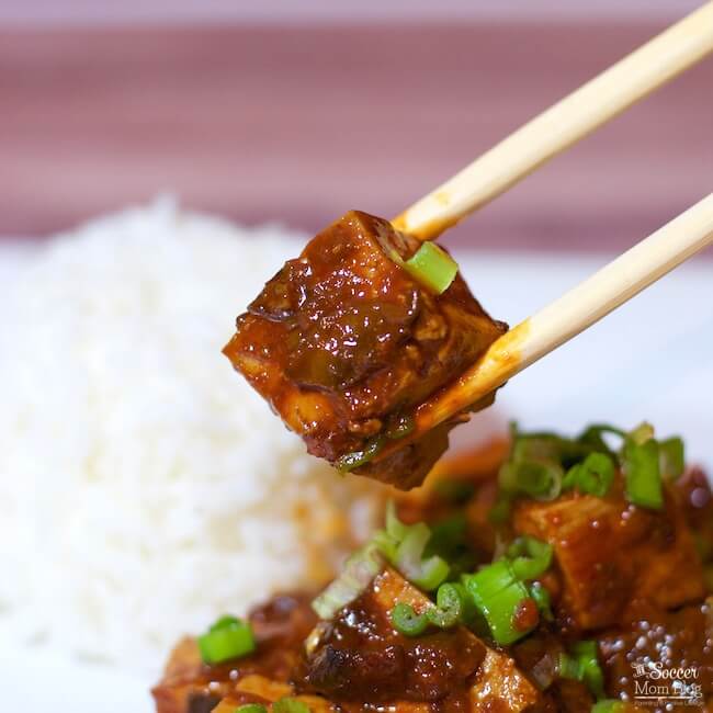 Spice up your dinner routine with this flavor-packed Chinese MaPo Tofu! A vegetarian version of a traditional Sichuan recipe that you can make at home.
