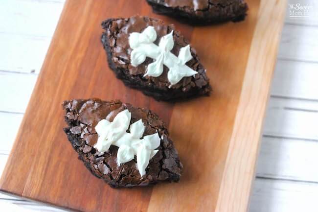 Football Brownie Recipe for tailgates or game watch parties