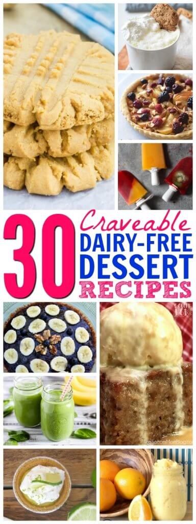 Who says a dairy free diet has to be boring?! You'll LOVE this collection of 30 of the BEST Non Dairy Desserts even more delicious than the "real" thing!