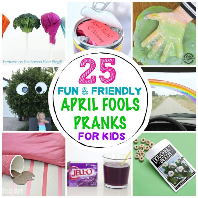 April Fools Jokes for Kids Collage
