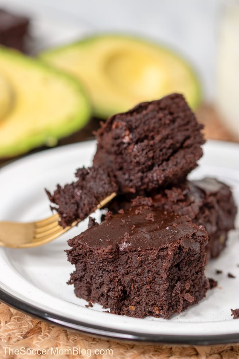 rich chocolate brownies made with avocado