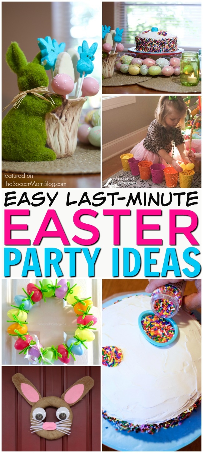 Create a fun and festive holiday get-together — even when you're short on time — with these clever last-minute Easter Party Ideas.
