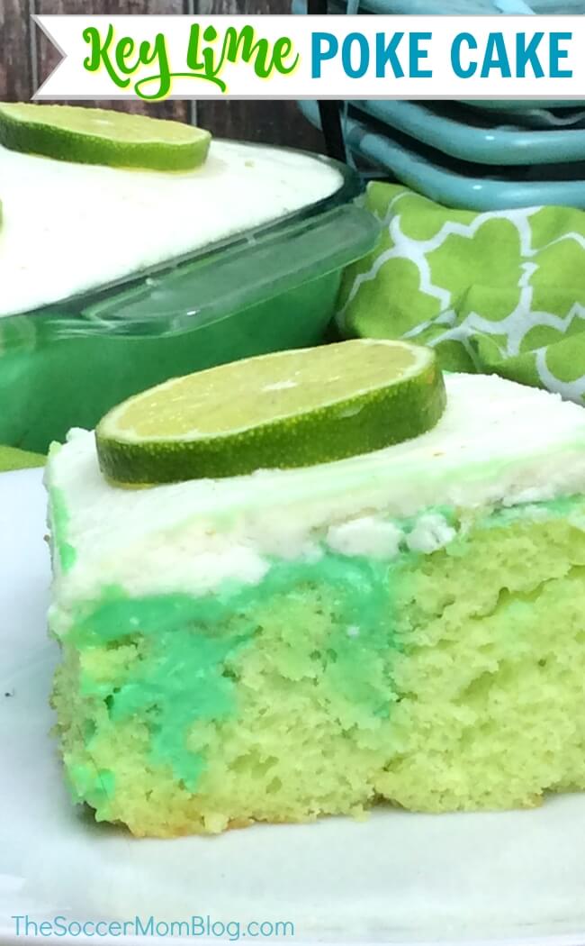 A new twist on a summer classic — this key lime poke cake will have you dreaming of sunny days & ocean waves! An easy dessert with tangy lime in every bite!