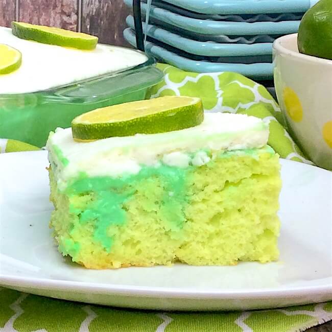 A new twist on a summer classic — this key lime poke cake will have you dreaming of sunny days and ocean waves!