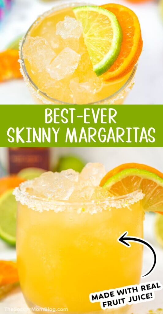Skinny Margaritas Pinterest image.