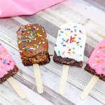 brownie popsicles on a stick