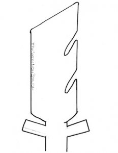 Sword Pattern Pinterest Free Traceable Sword Pattern to make Niko's Sword of Light