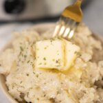 mashed potatoes with butter, made in slow cooker