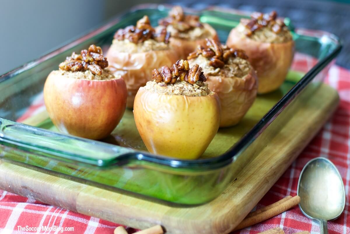 One taste of these cinnamon oatmeal stuffed apples and you'll never look at oatmeal the same again! A fun and healthy dessert or breakfast treat!