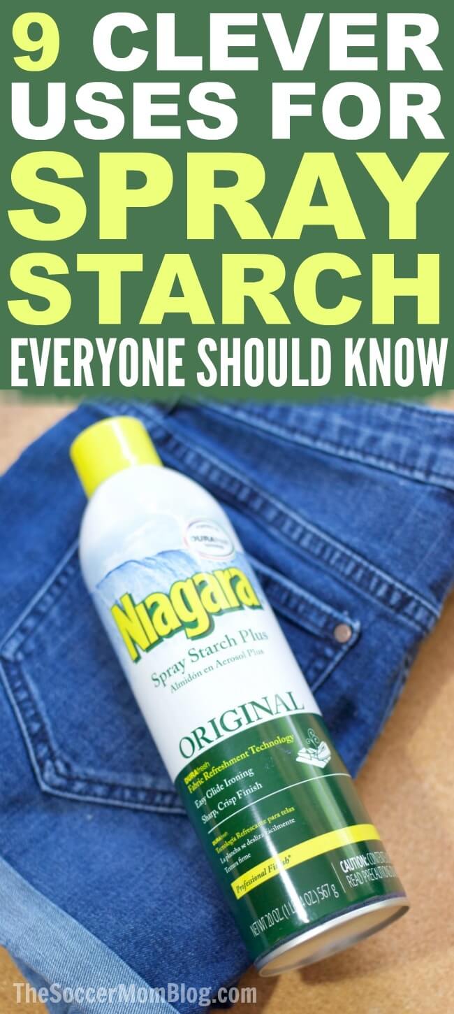 Spray Starch Hacks to make life easier! For home, crafting, laundry & more