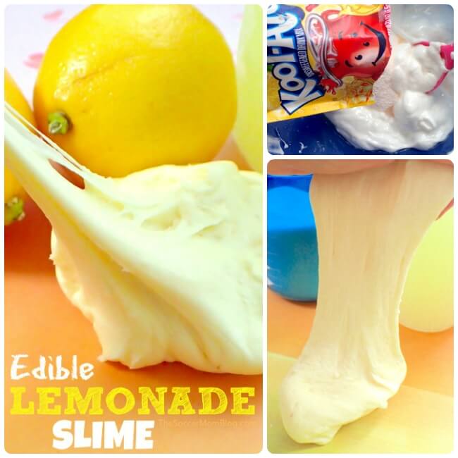 How to make edible lemonade slime with marshmallows and Kool Aid