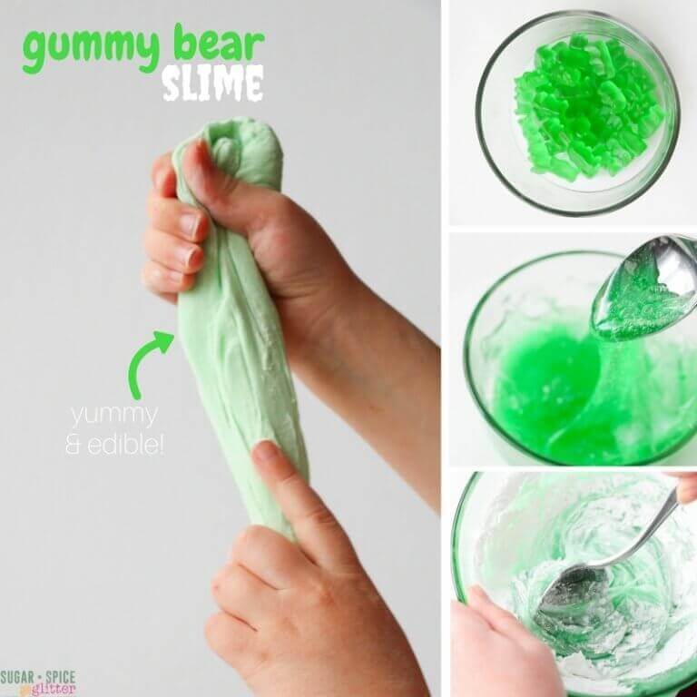 edible gummy bear slime