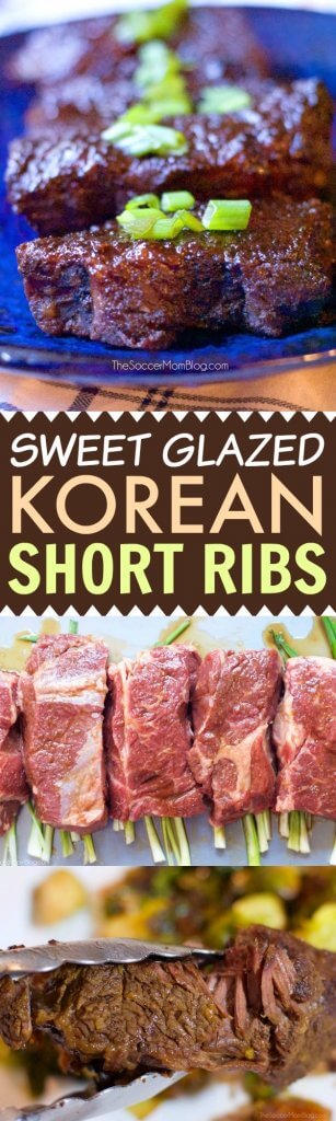 So tender you can cut them with a fork! These sweet glazed Baked Korean Short Ribs are an easy set-it-and-forget it dish that's the stuff of cravings!