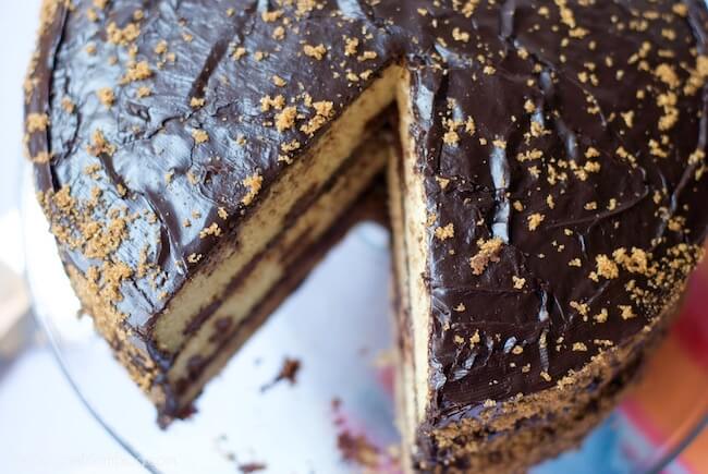 Toll House Cake - layered cake just like a chocolate chip cookie!
