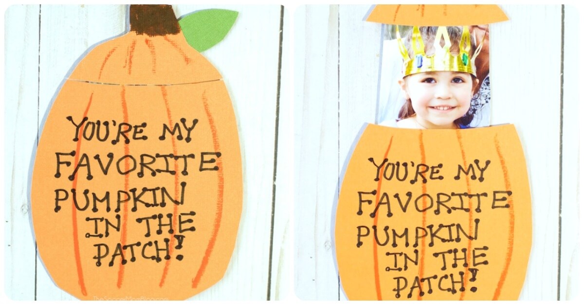 Pumpkin pop up card for kids 