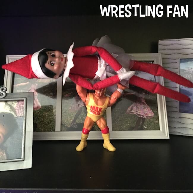 Hulk Hogan doll about to body slam an elf doll