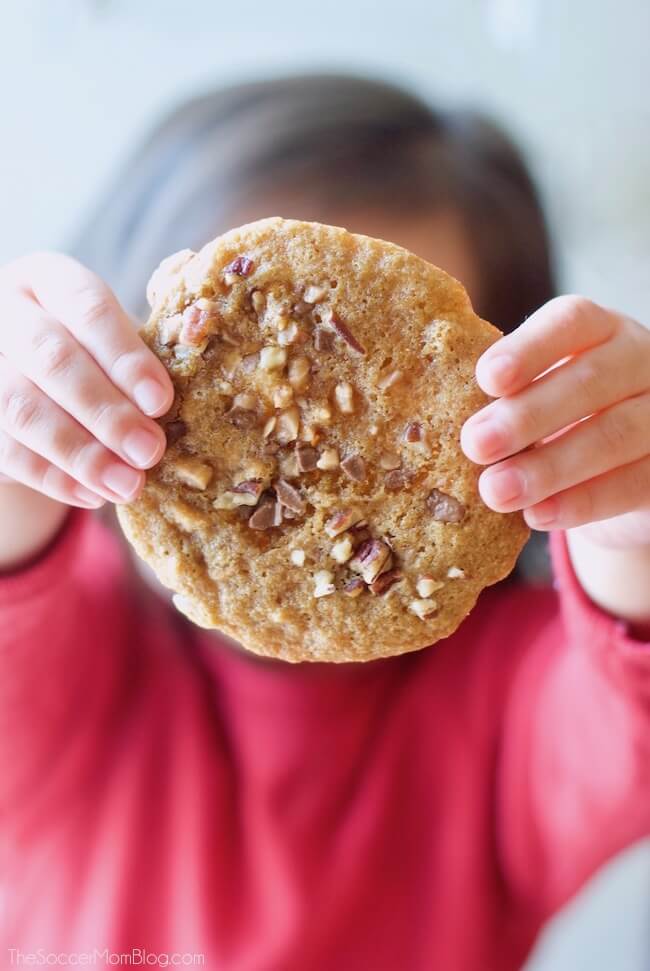 Chewy Toffee Nut Cookies - with a hint of chocolate! Gluten free recipe that tastes so good!