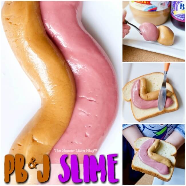 Edible Peanut Butter & Jelly Slime for kids