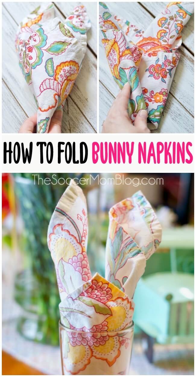 How to Fold Bunny Napkins for Your Easter Table