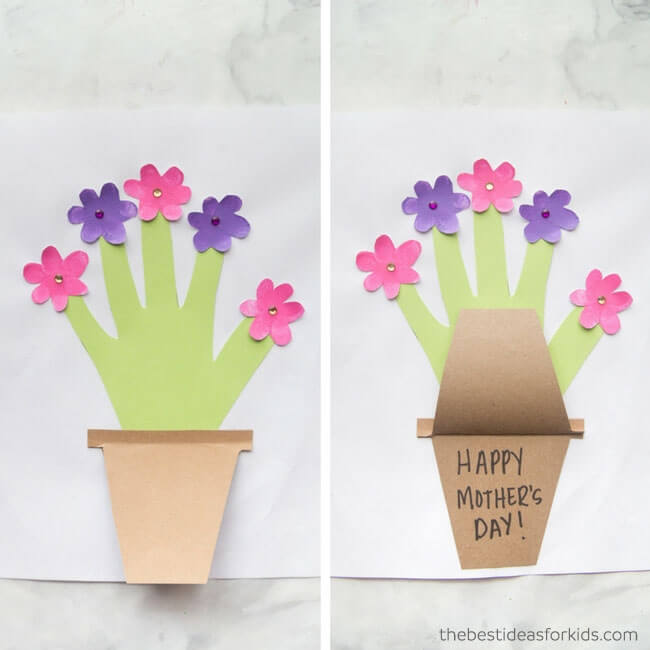 Mother's Day handprint card