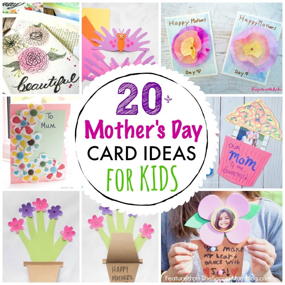 collage of Mother's Day card ideas
