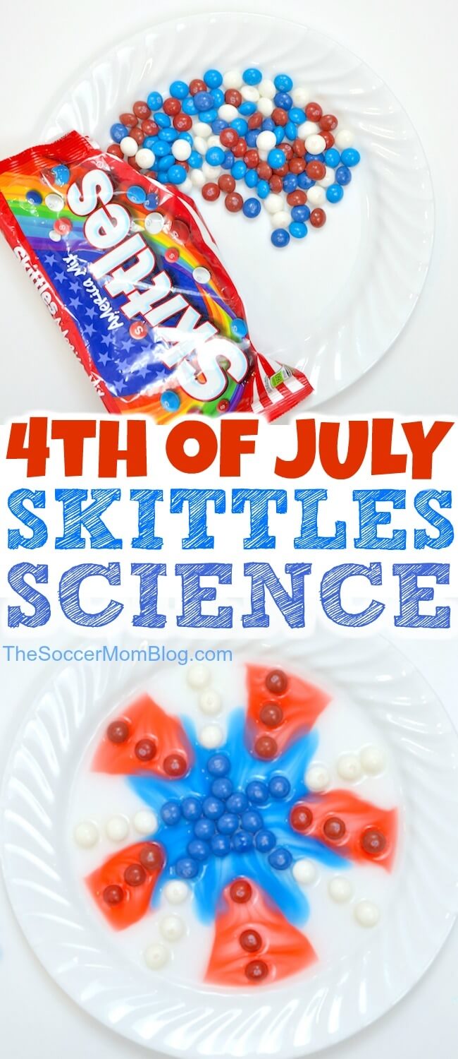 This Skittles science activity is super easy to set up, and almost magical to watch in action! Your kids will want to try it again and again!