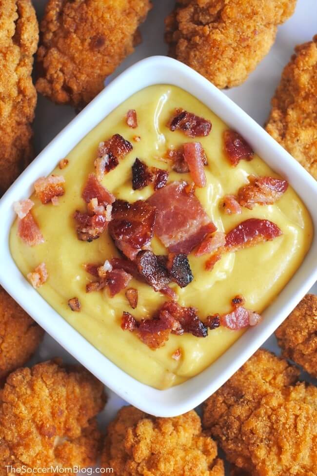 Candied Bacon Aioli is the perfect dipping partner for all of your game-day party appetizers!